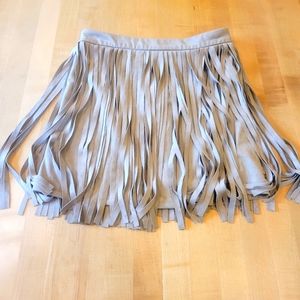 BB Dakota suede fringe skirt